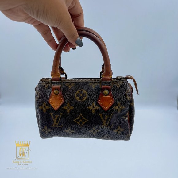 Louis Vuitton Nano Speedy Monogram Canvas Brown